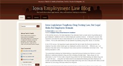 Desktop Screenshot of iowaemploymentlawblog.com