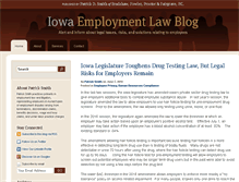 Tablet Screenshot of iowaemploymentlawblog.com